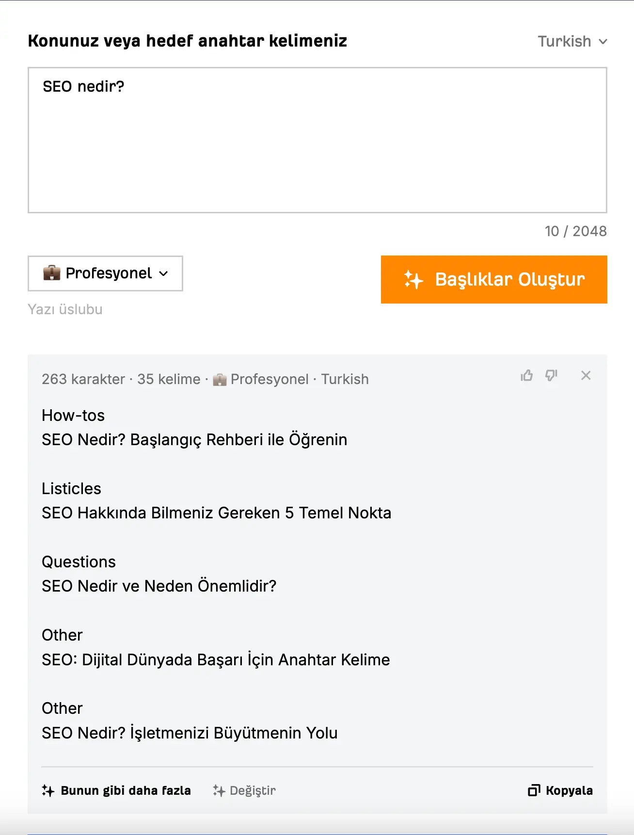 ahrefs ai ile meta başlığı oluşturucu