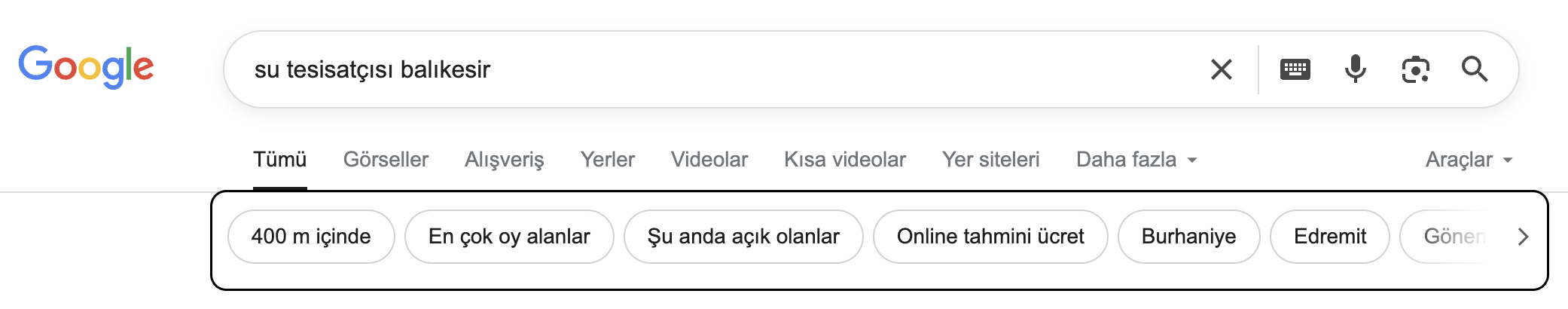 Yerel Anahtar Kelime Niteleyicileri