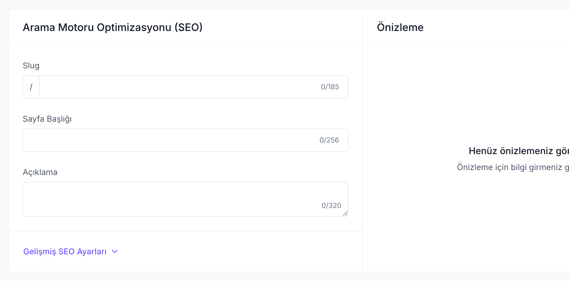 ikas ürün seo ayarları