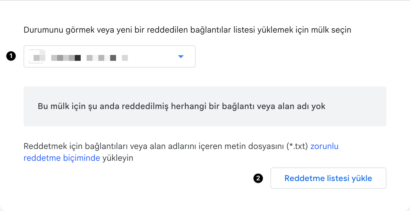 Disavow Dosyanızı Google’a Yükleyin