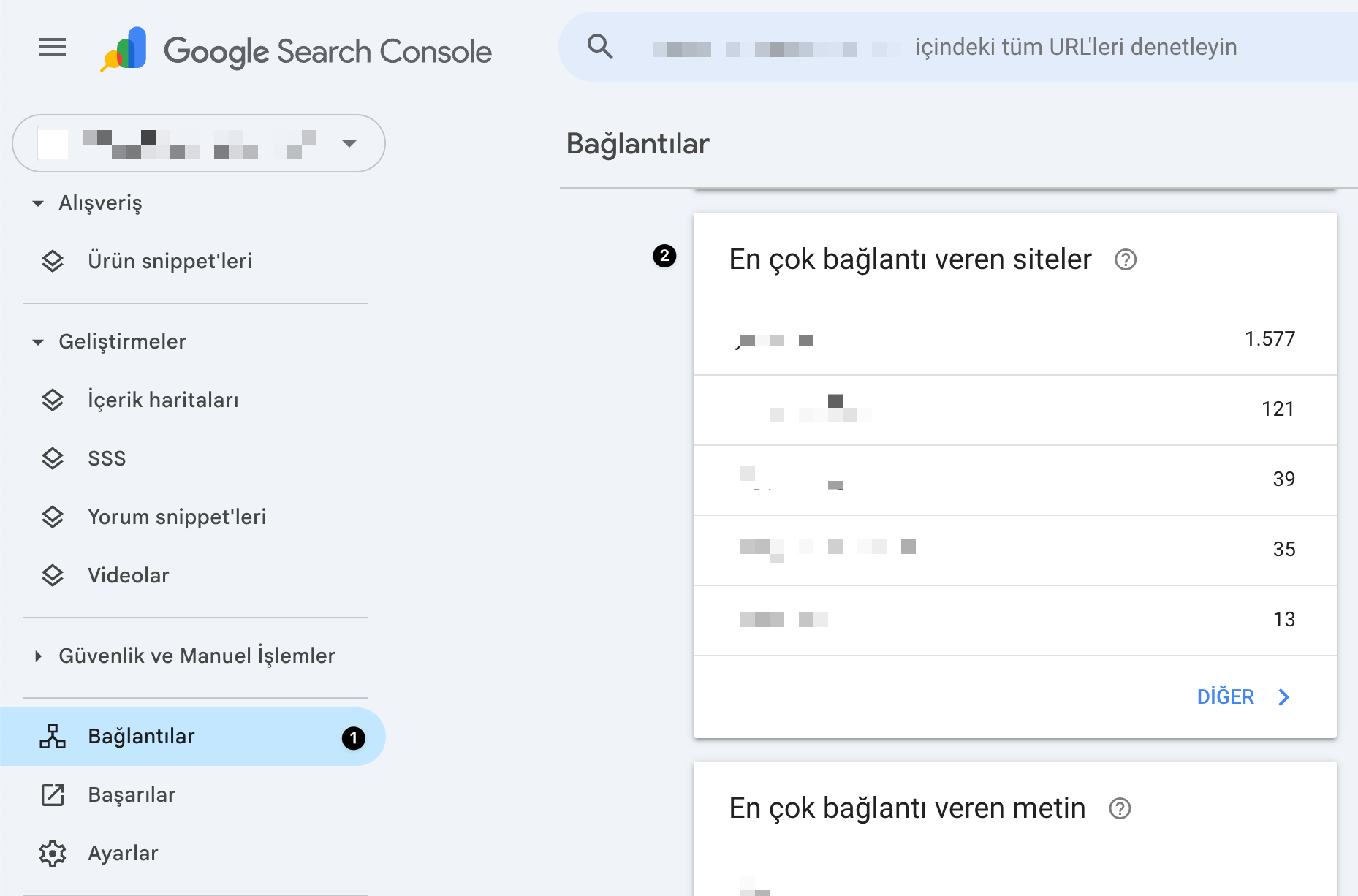 Google En çok bağlantı veren siteleri görme adımları