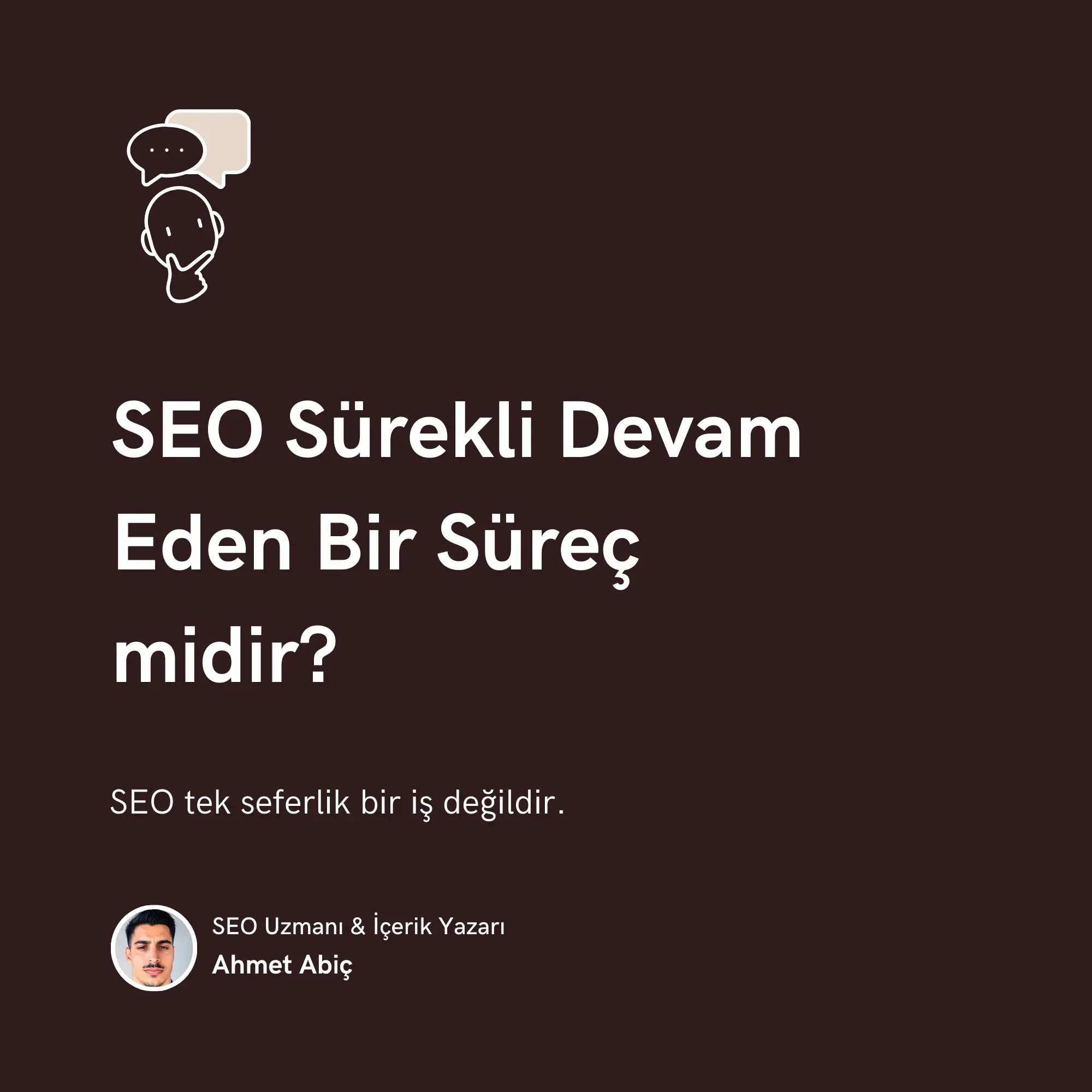 SEO Sürekli Devam Eden Bir Süreç midir