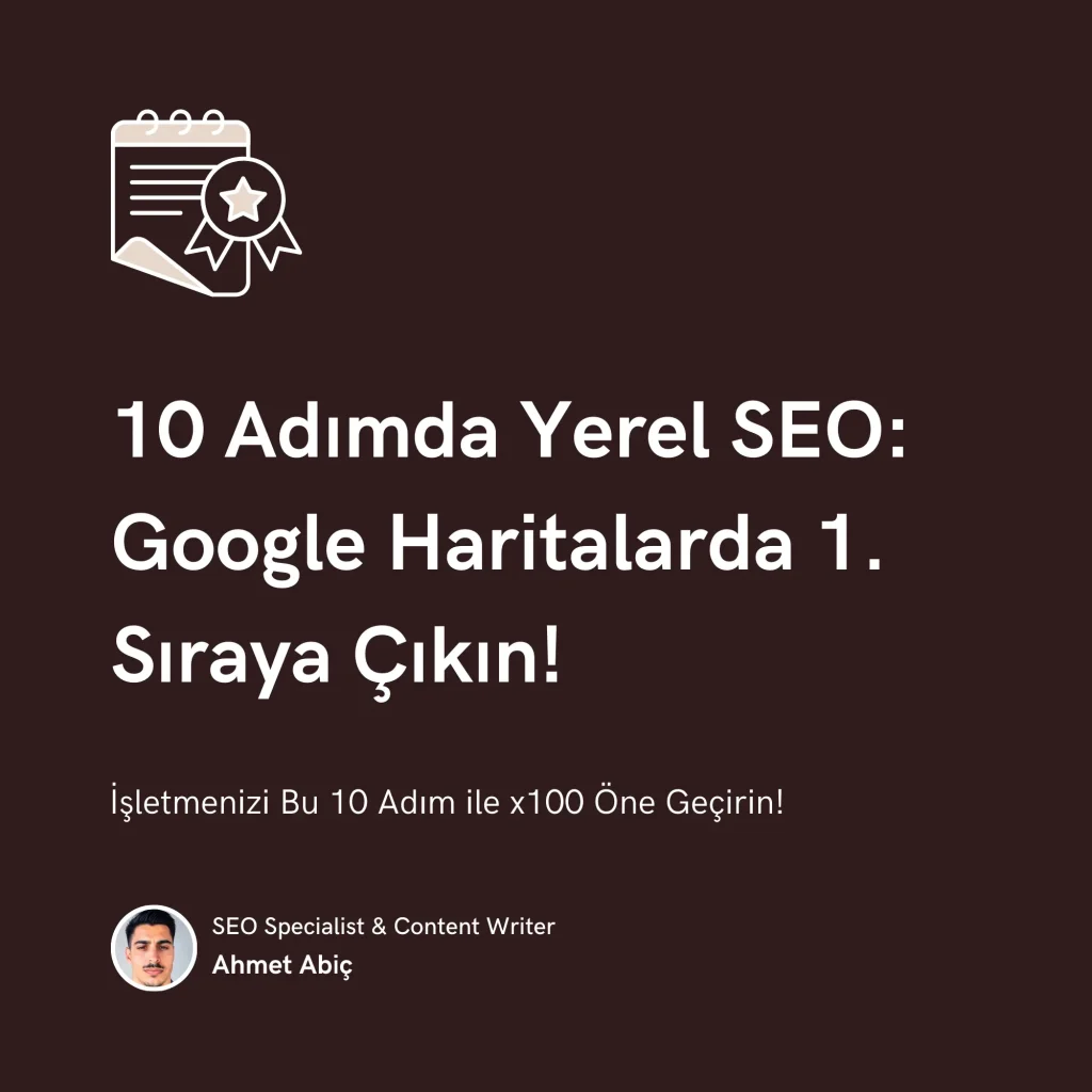10 Adımda Yerel SEO