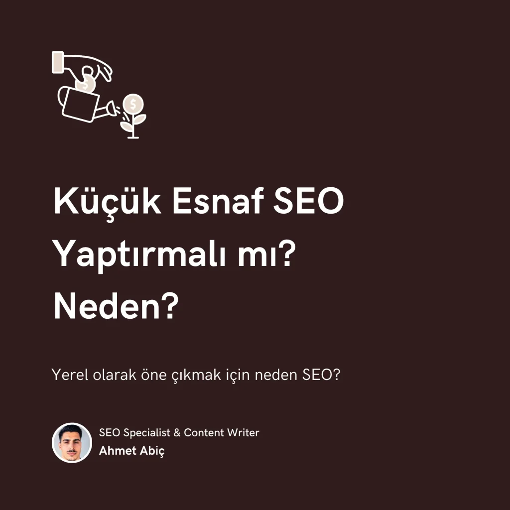Küçük Esnaf SEO Yaptırmalı mı