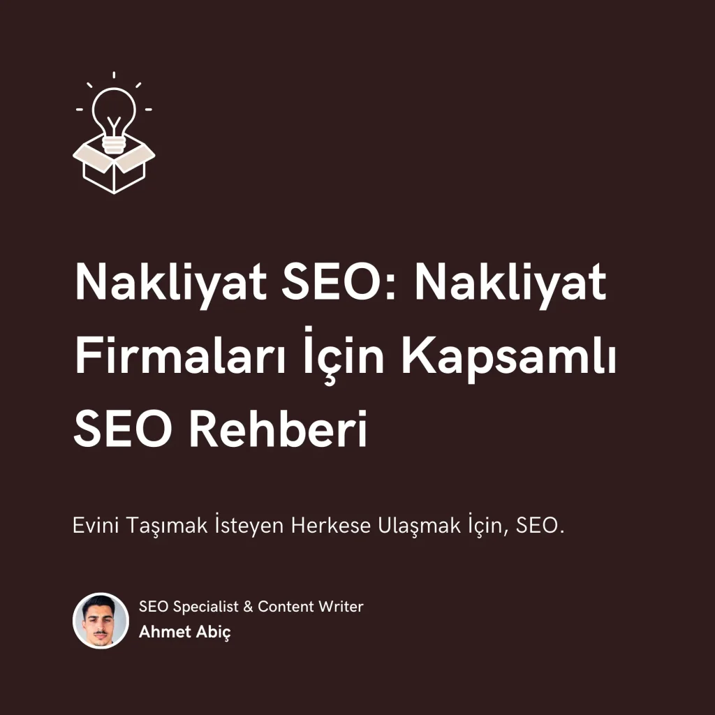 Nakliyat SEO