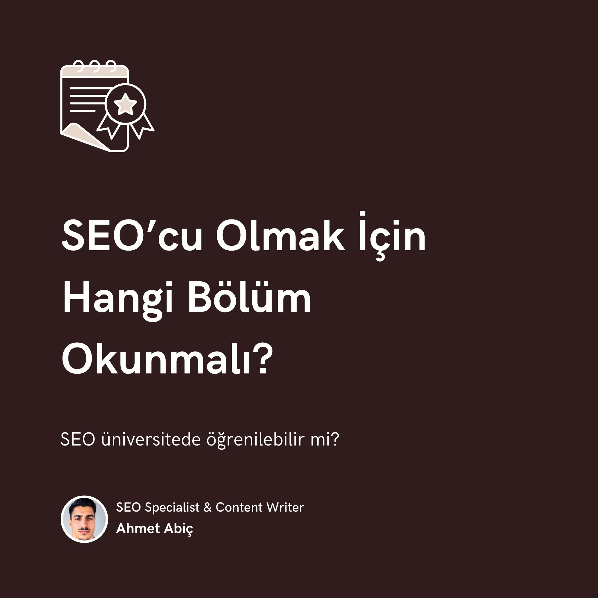 SEO’cu Olmak İçin Hangi Bölüm Okunmalı
