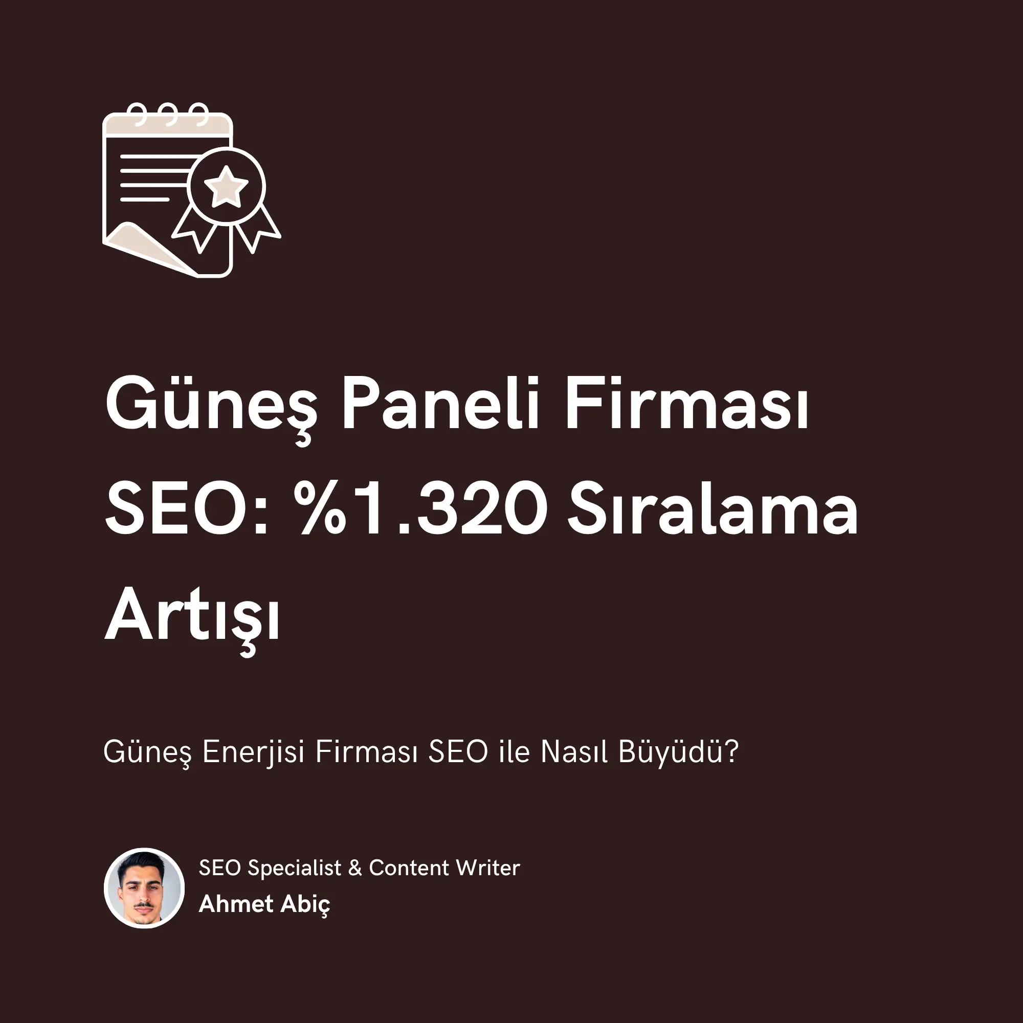 Güneş Paneli Firması SEO