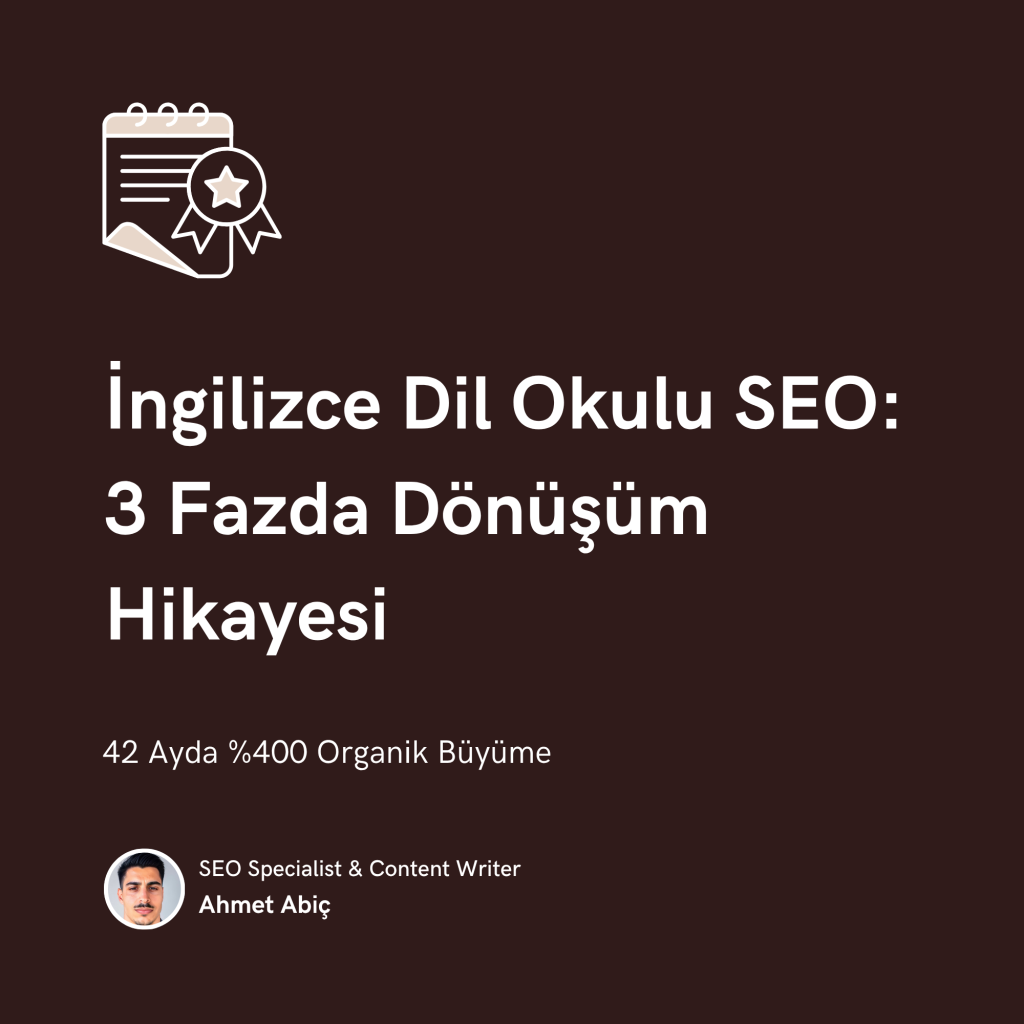 İngilizce Dil Okulu SEO Vaka Çalışması