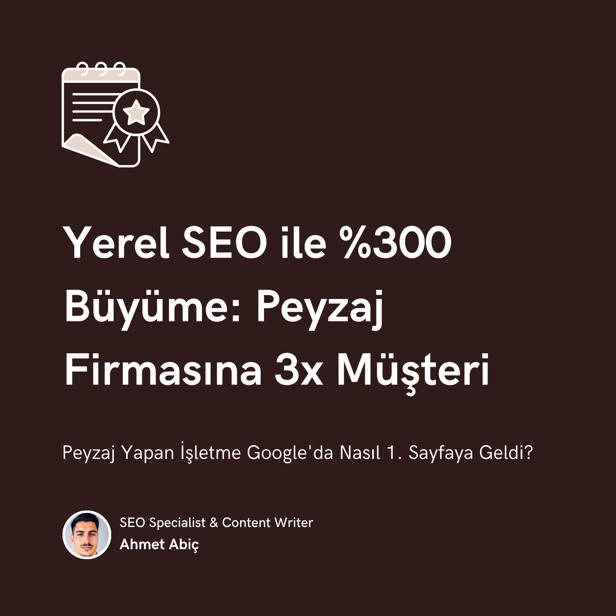 Peyzaj Firması Yerel SEO çalışması
