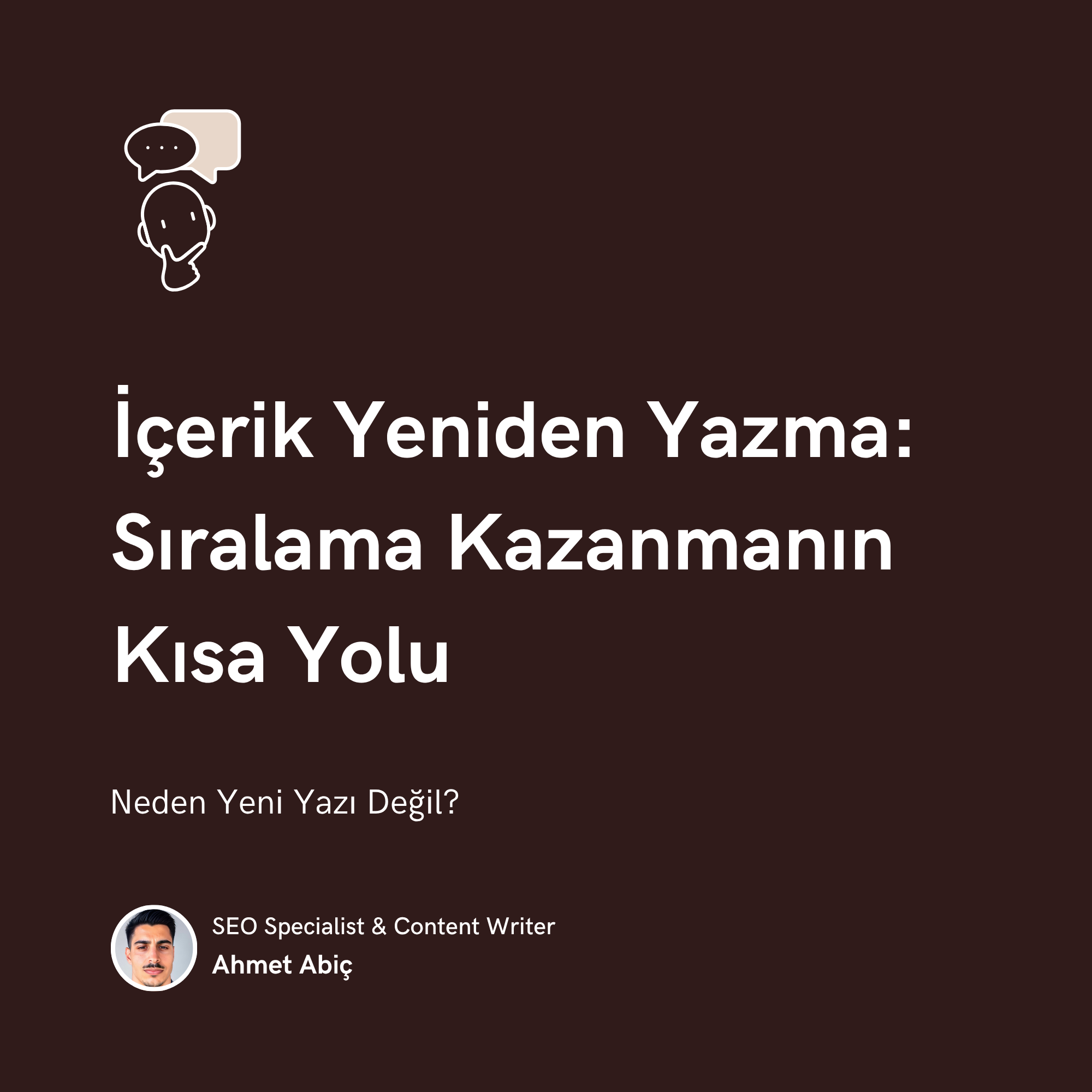 SEO'da İçerik Yeniden Yazma