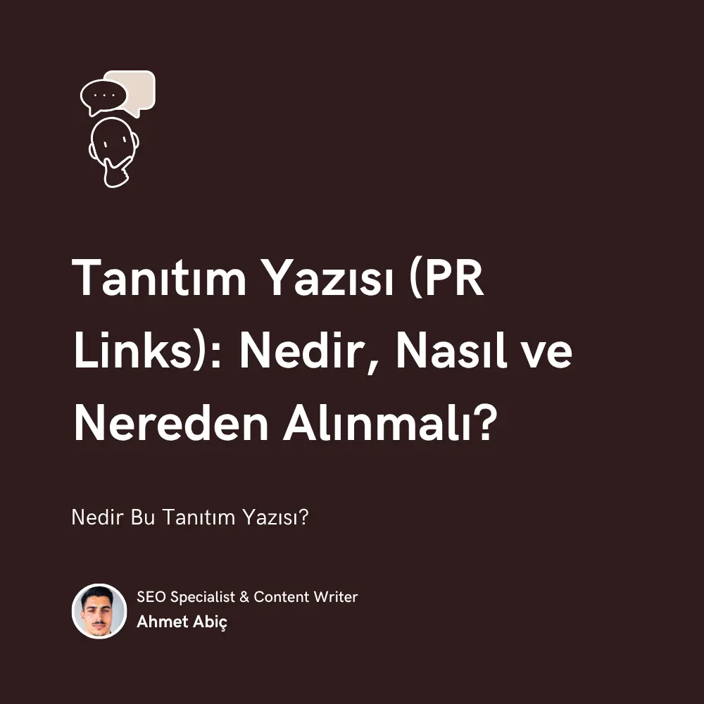 Tanıtım Yazısı nedir