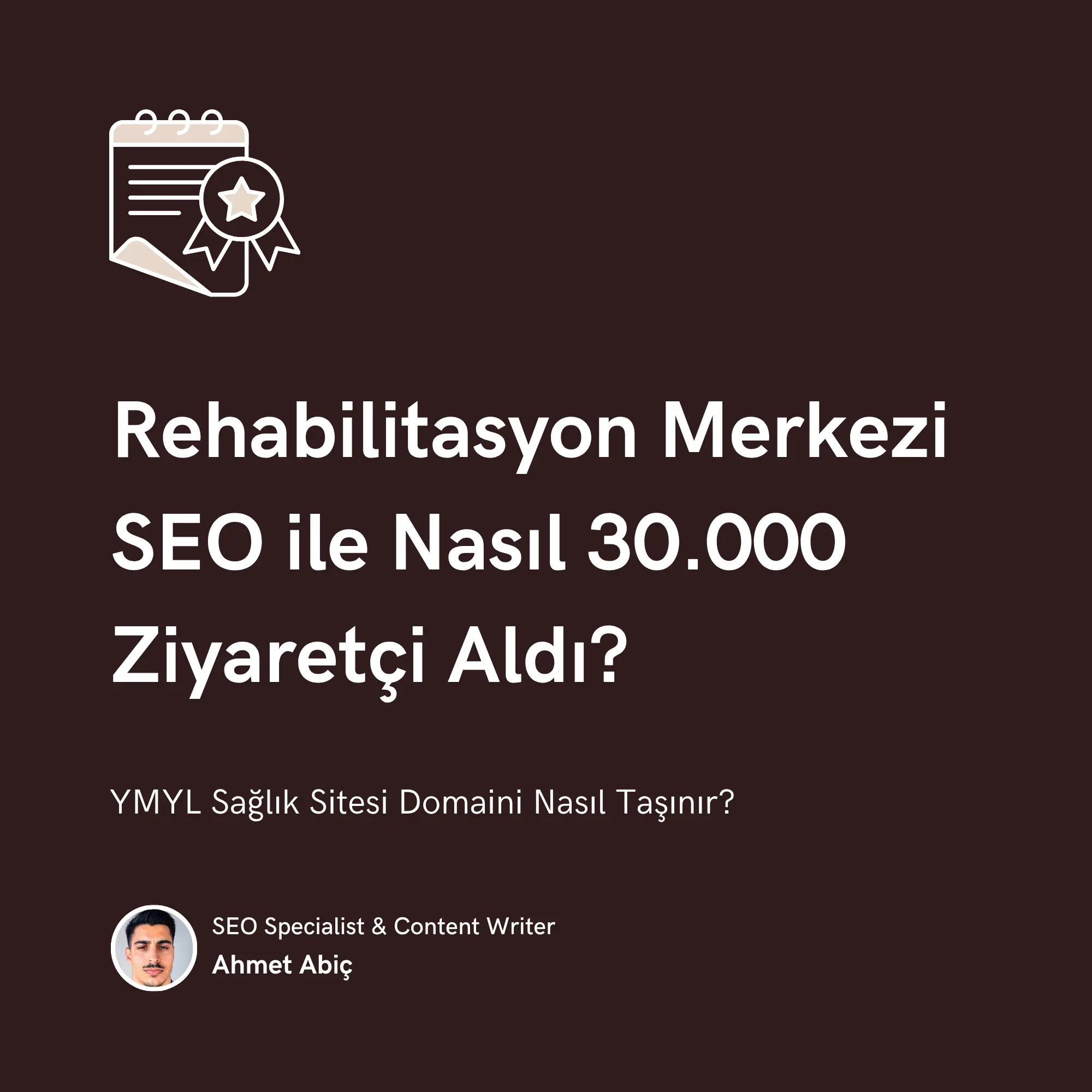 Rehabilitasyon Merkezi SEO vaka çalışması