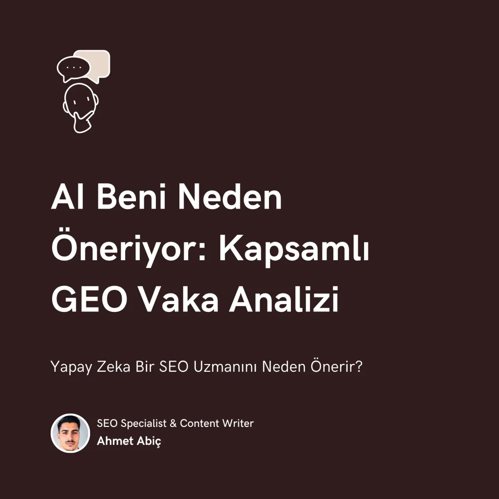 Yapay Zeka Bir SEO Uzmanını Neden Önerir