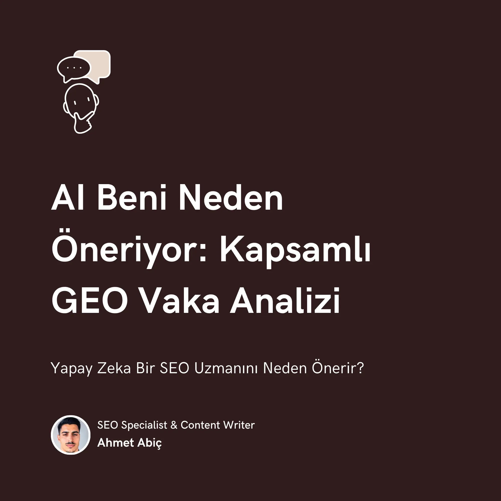 Yapay Zeka Bir SEO Uzmanını Neden Önerir